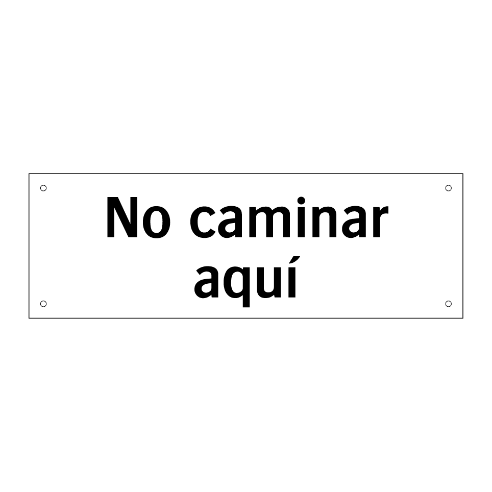No caminar aquí