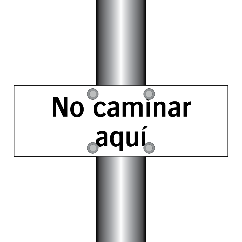 No caminar aquí