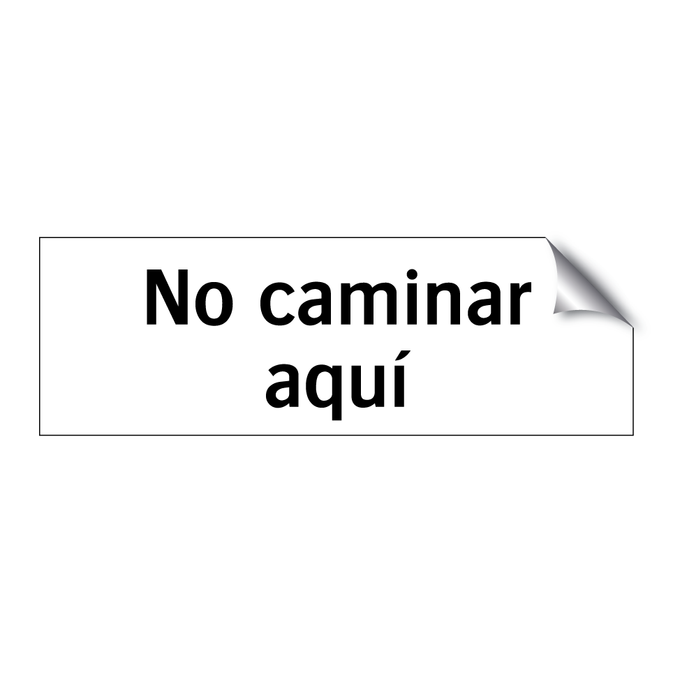 No caminar aquí
