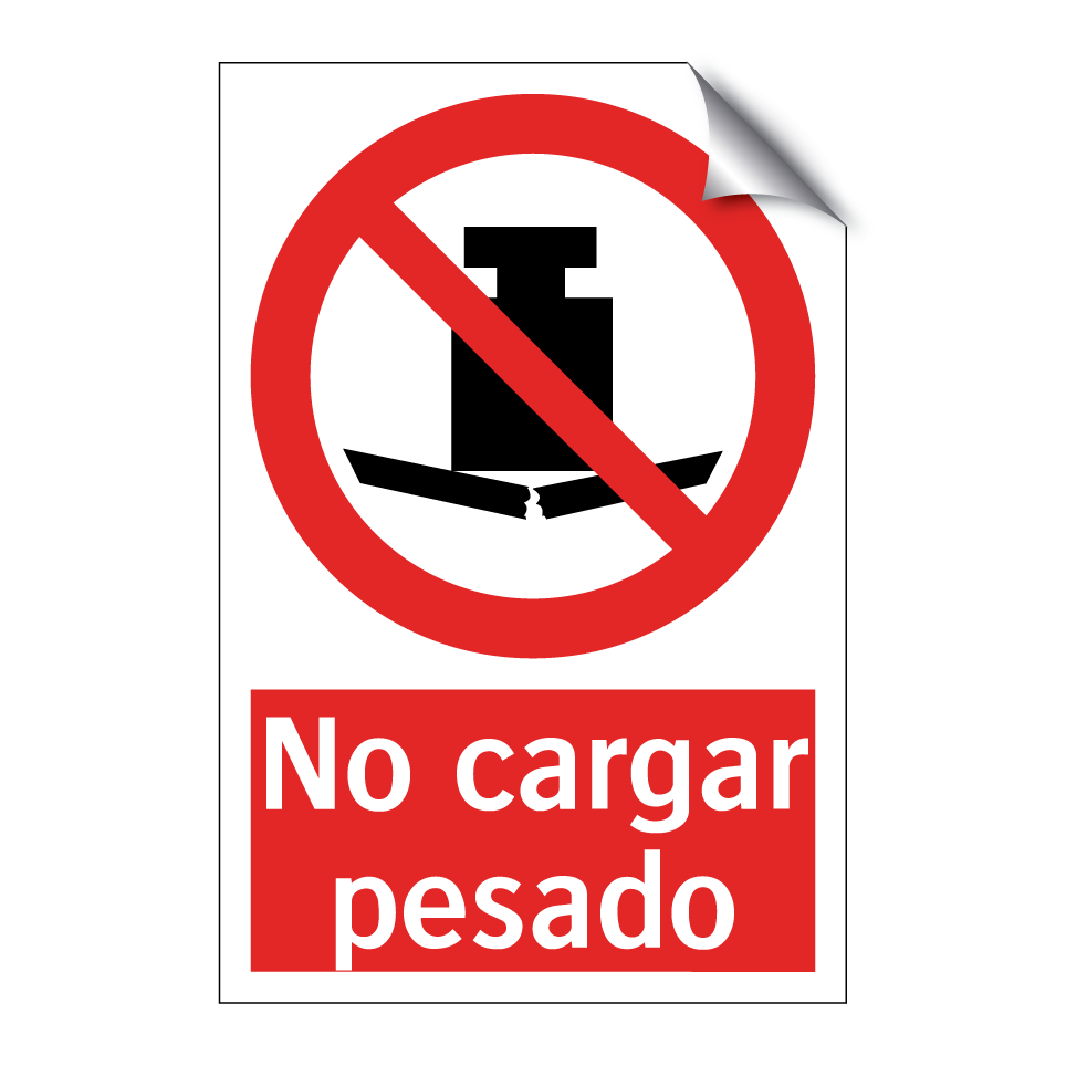 No cargar pesado