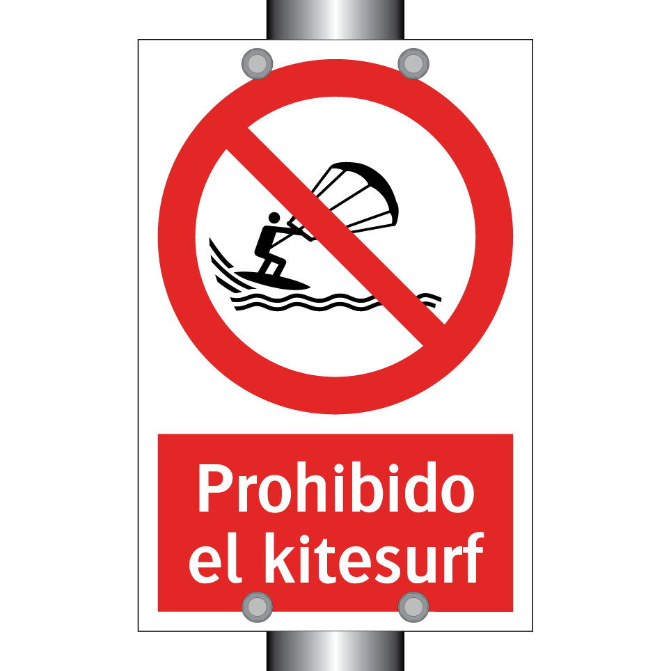 Prohibido el kitesurf