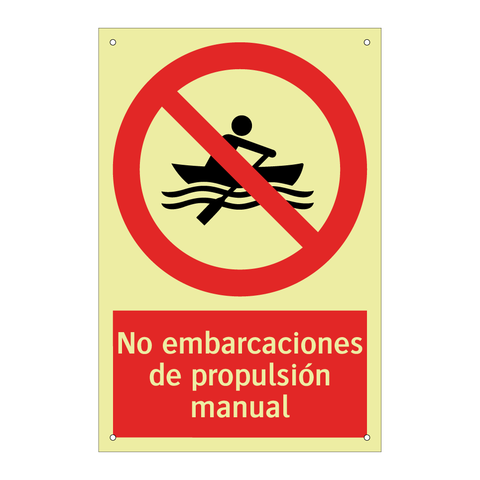 No embarcaciones de propulsión manual
