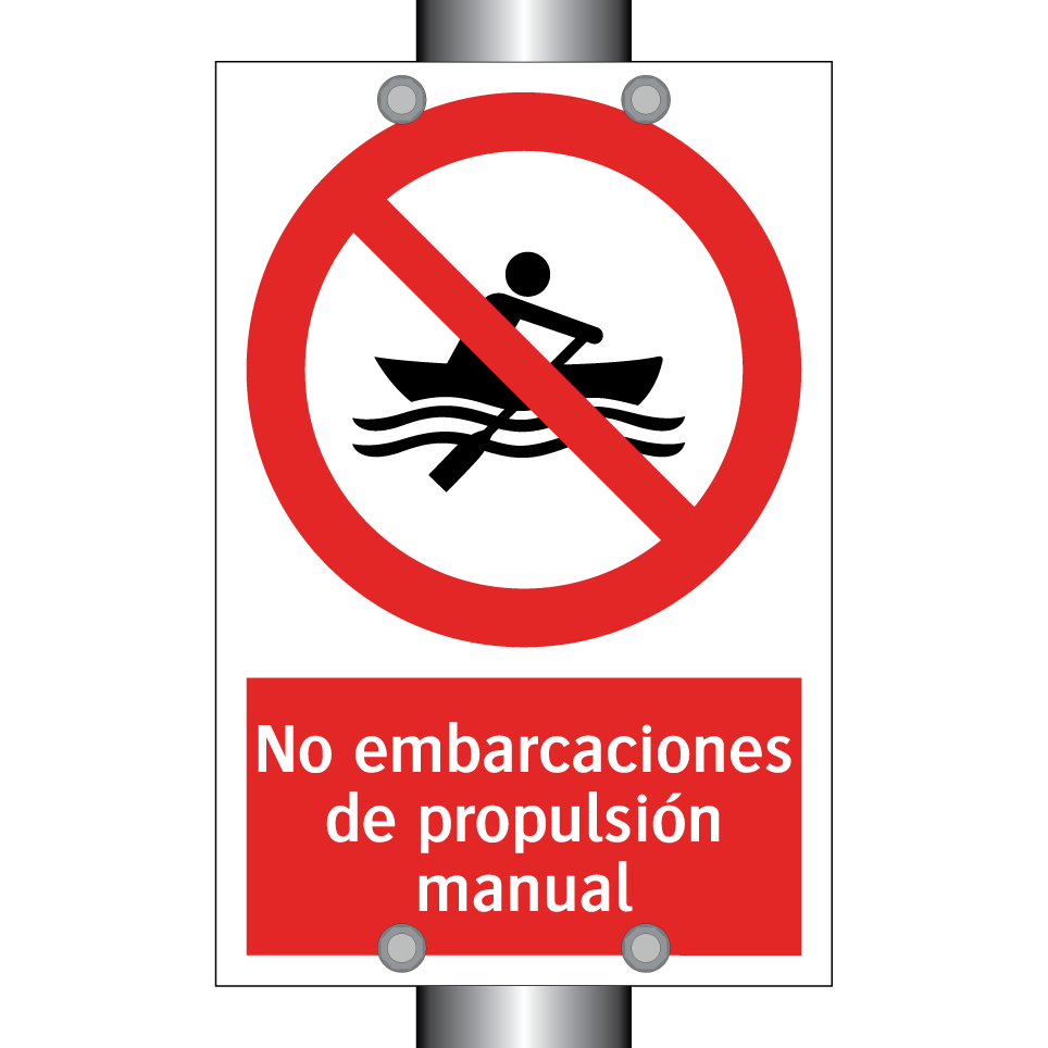 No embarcaciones de propulsión manual