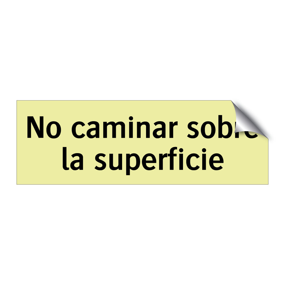 No caminar sobre la superficie