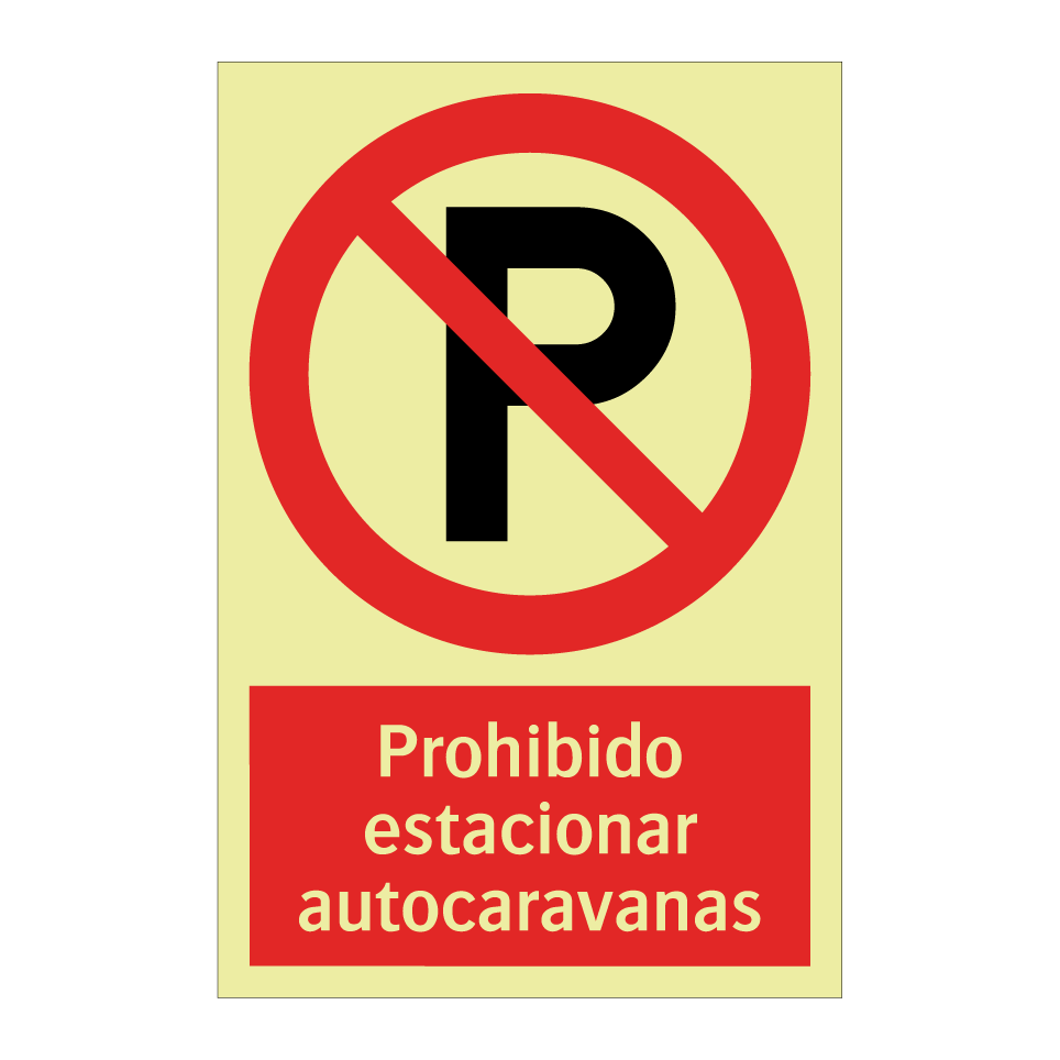 Prohibido estacionar autocaravanas