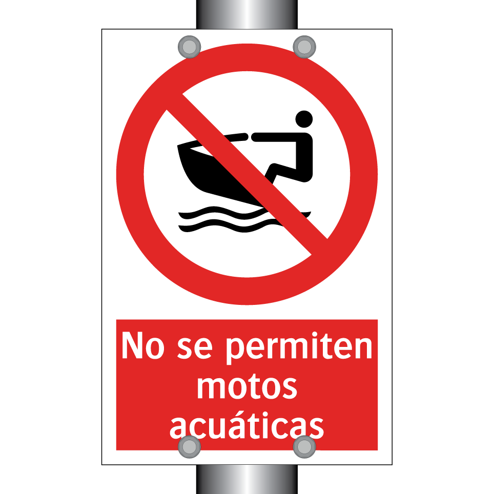 No se permiten motos acuáticas