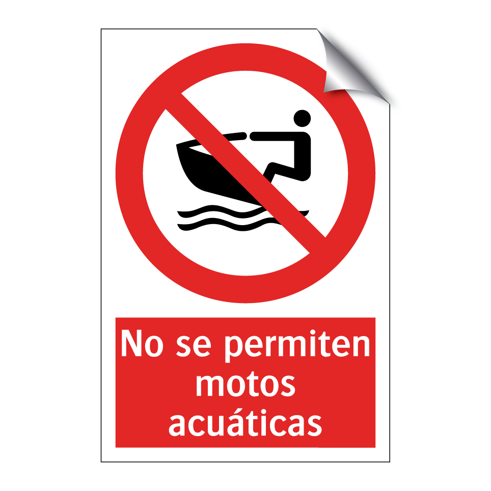 No se permiten motos acuáticas