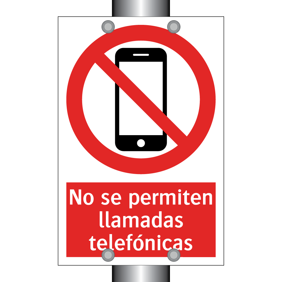 No se permiten llamadas telefónicas
