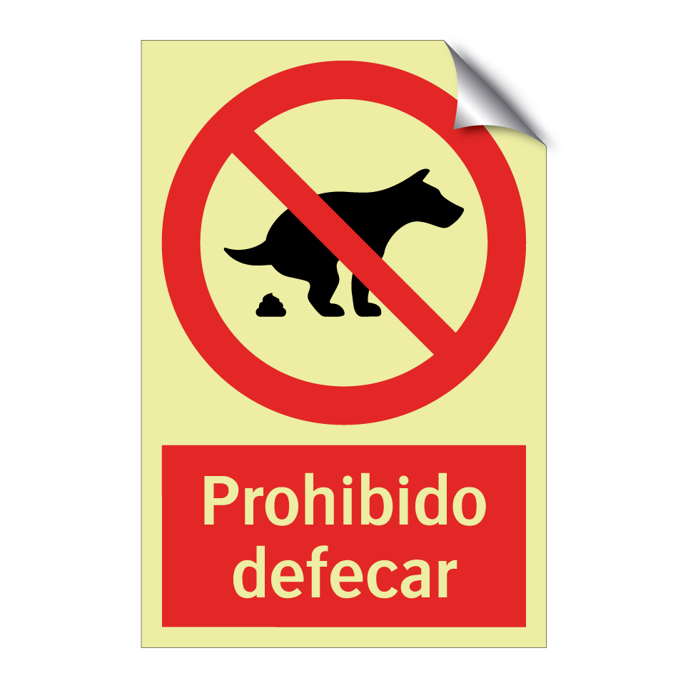 Prohibido defecar