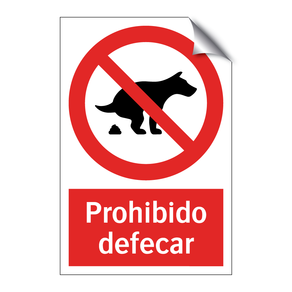 Prohibido defecar