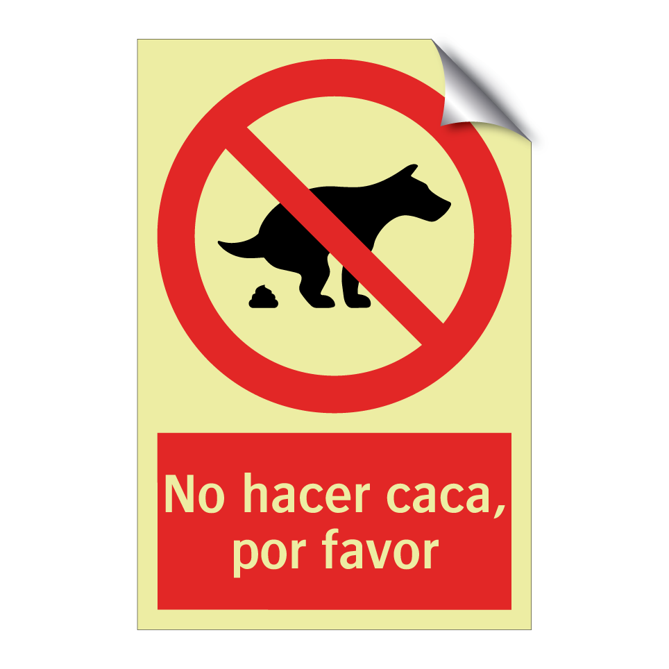 No hacer caca, por favor