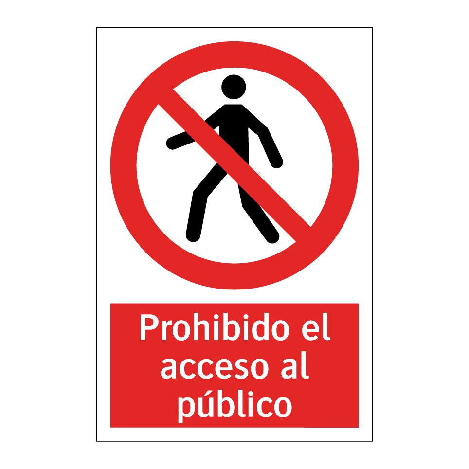 Prohibido el acceso al público