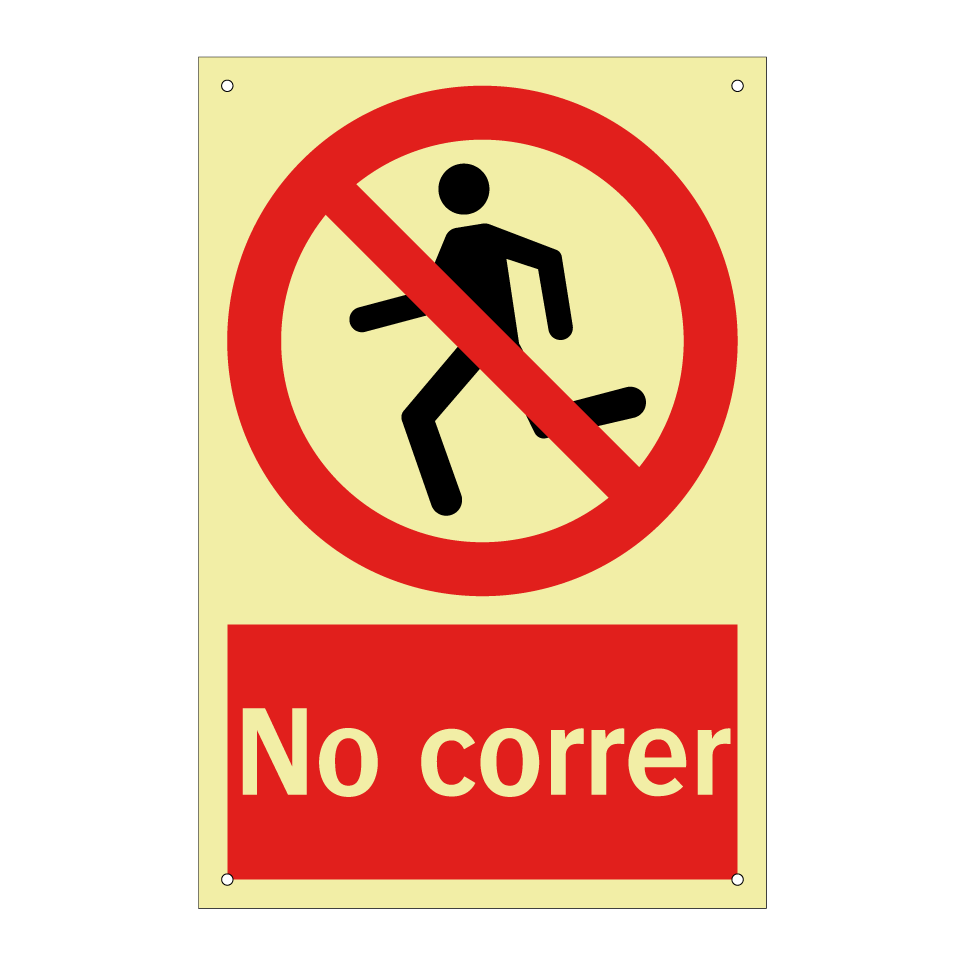 No correr