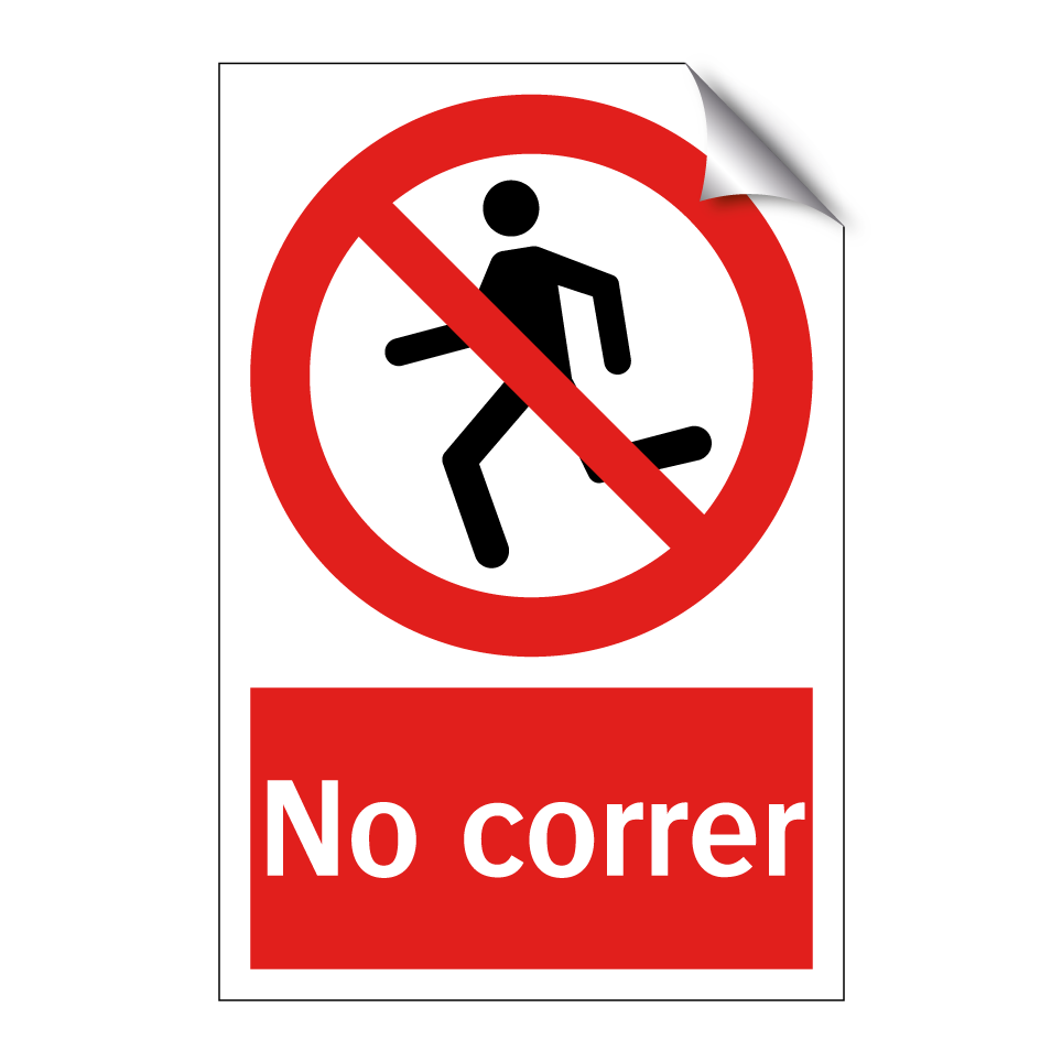 No correr