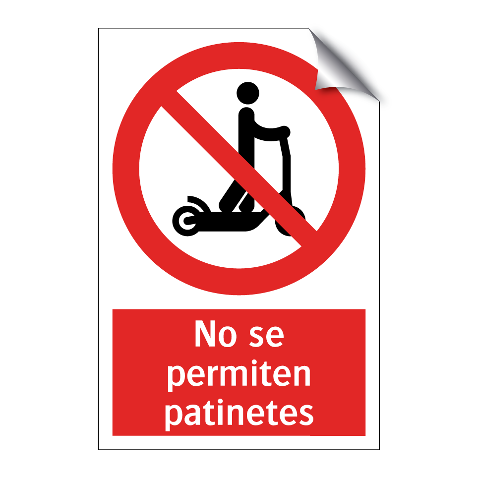 No se permiten patinetes