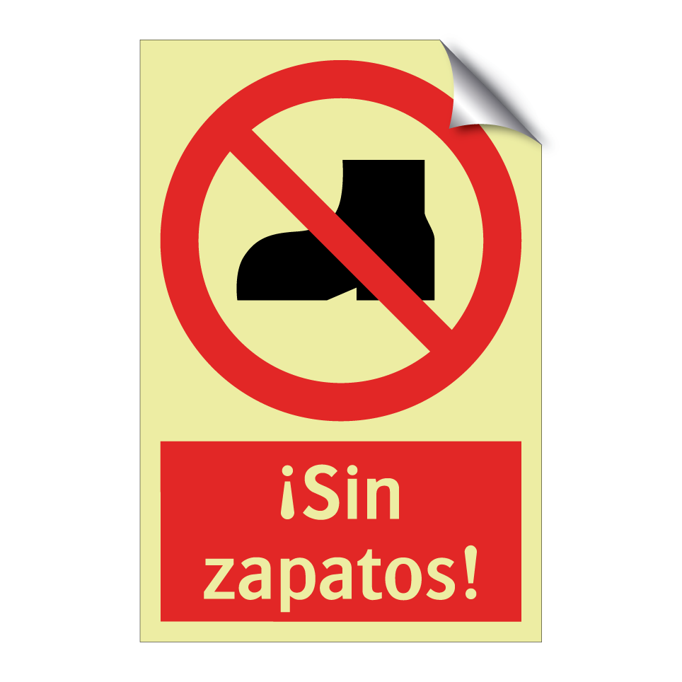 ¡Sin zapatos!
