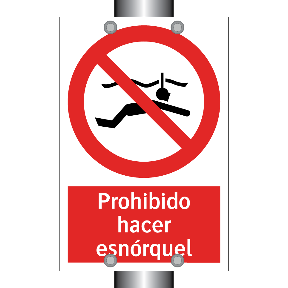 Prohibido hacer esnórquel