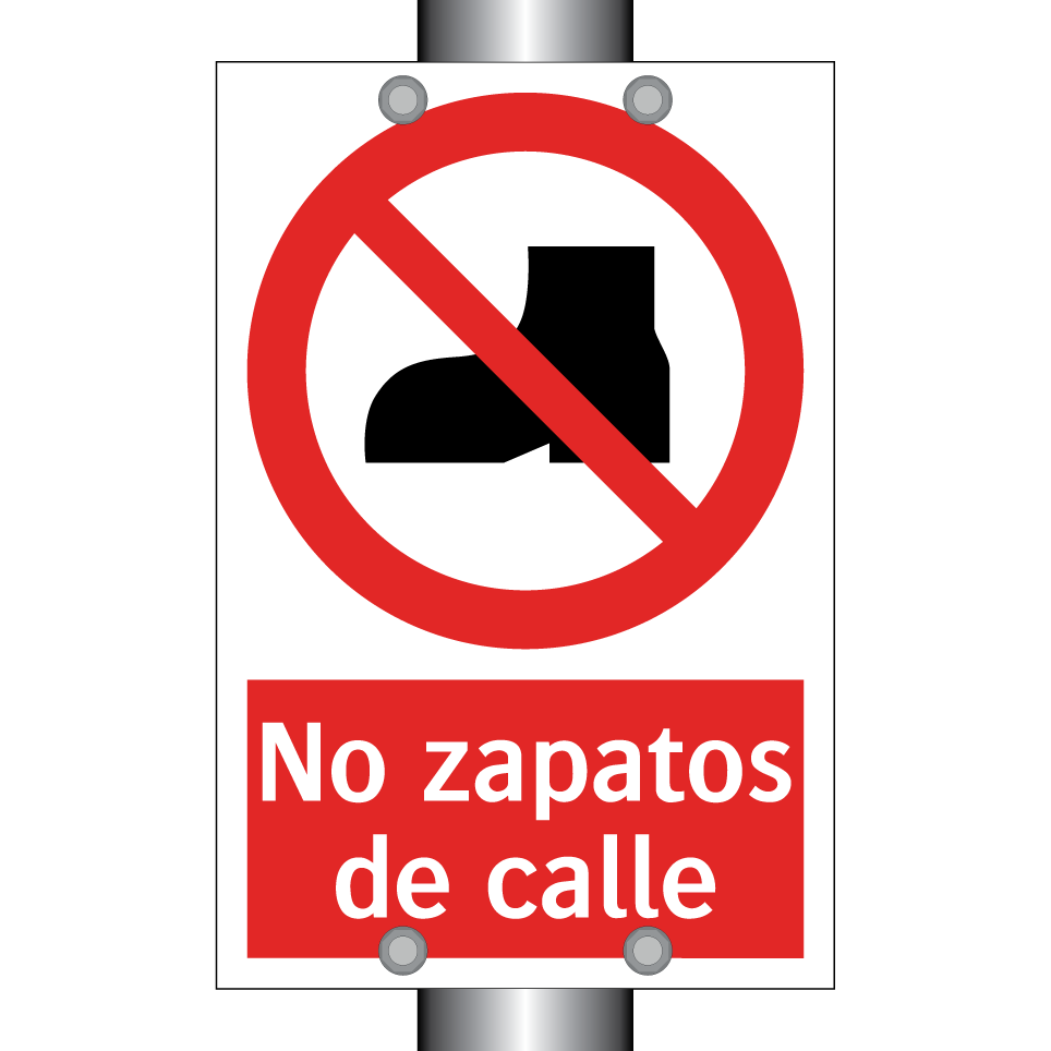 No zapatos de calle