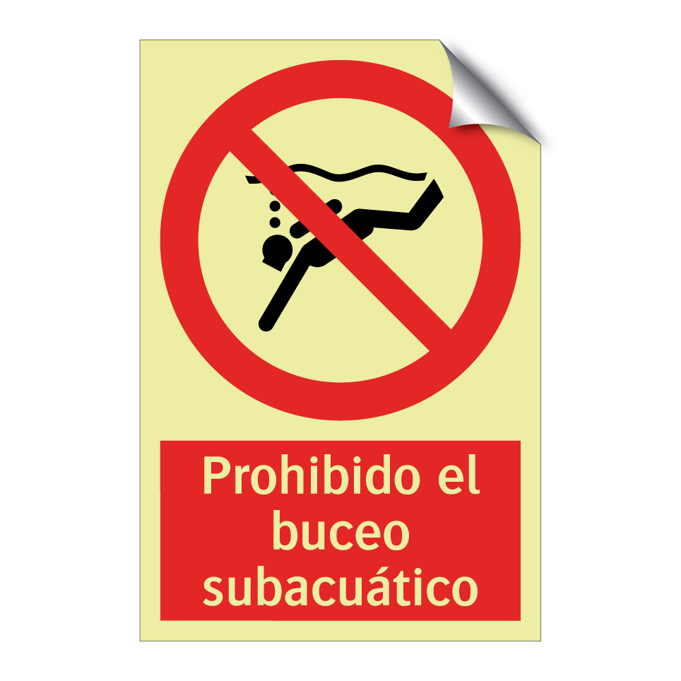 Prohibido el buceo subacuático