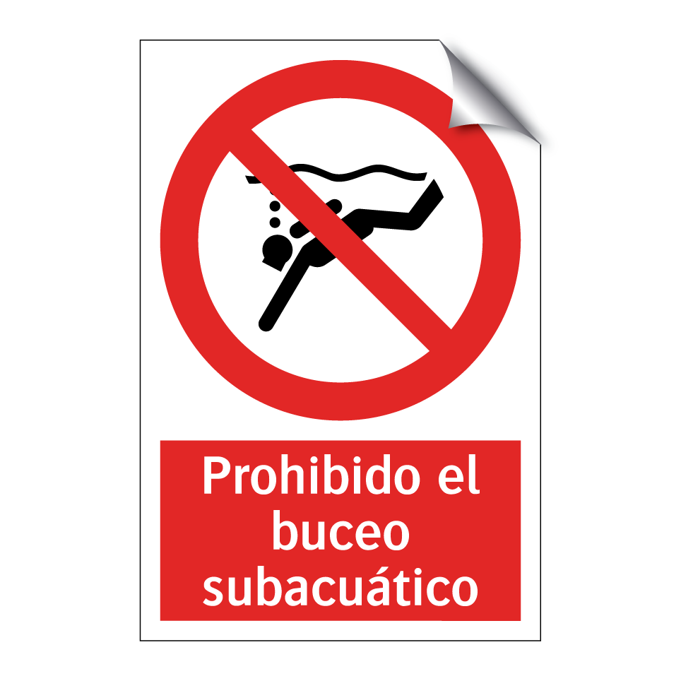 Prohibido el buceo subacuático