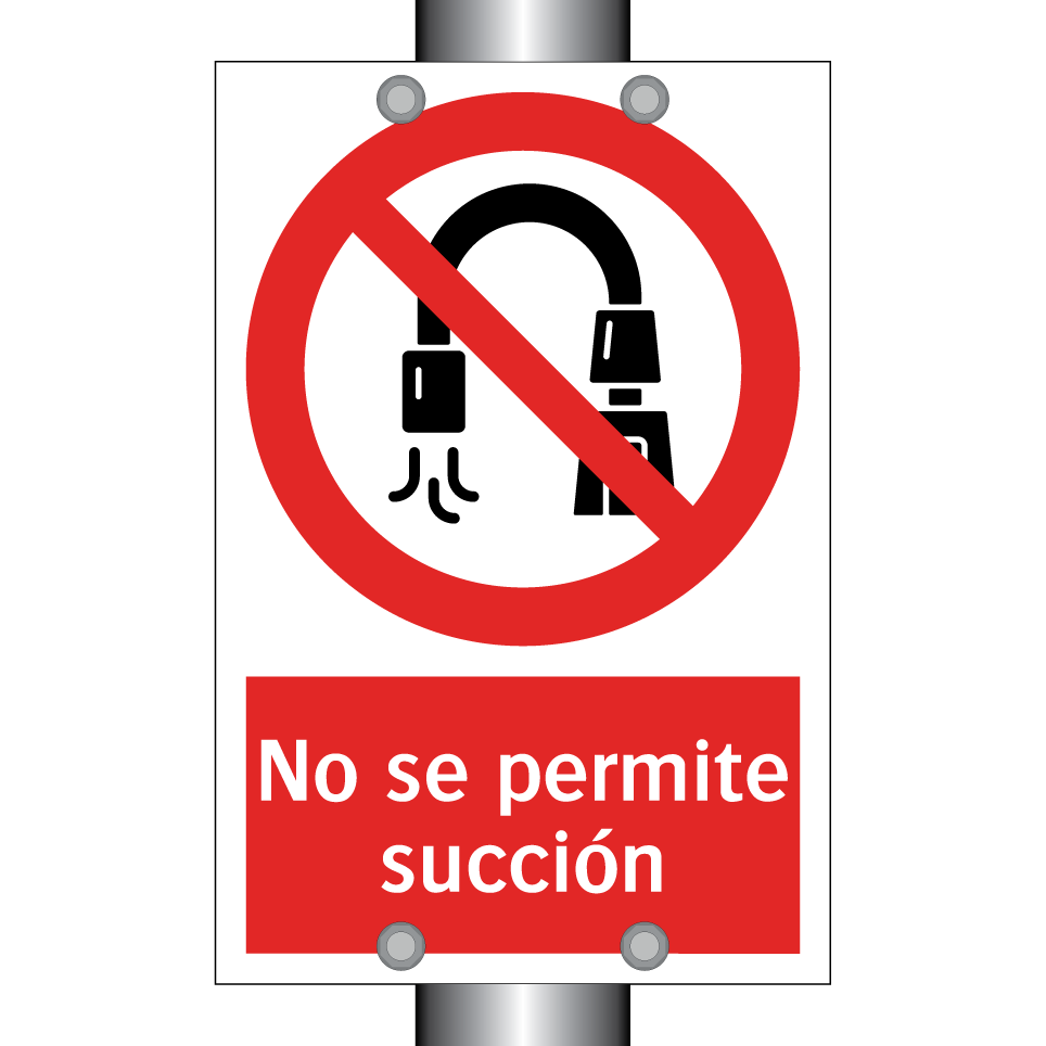 No se permite succión