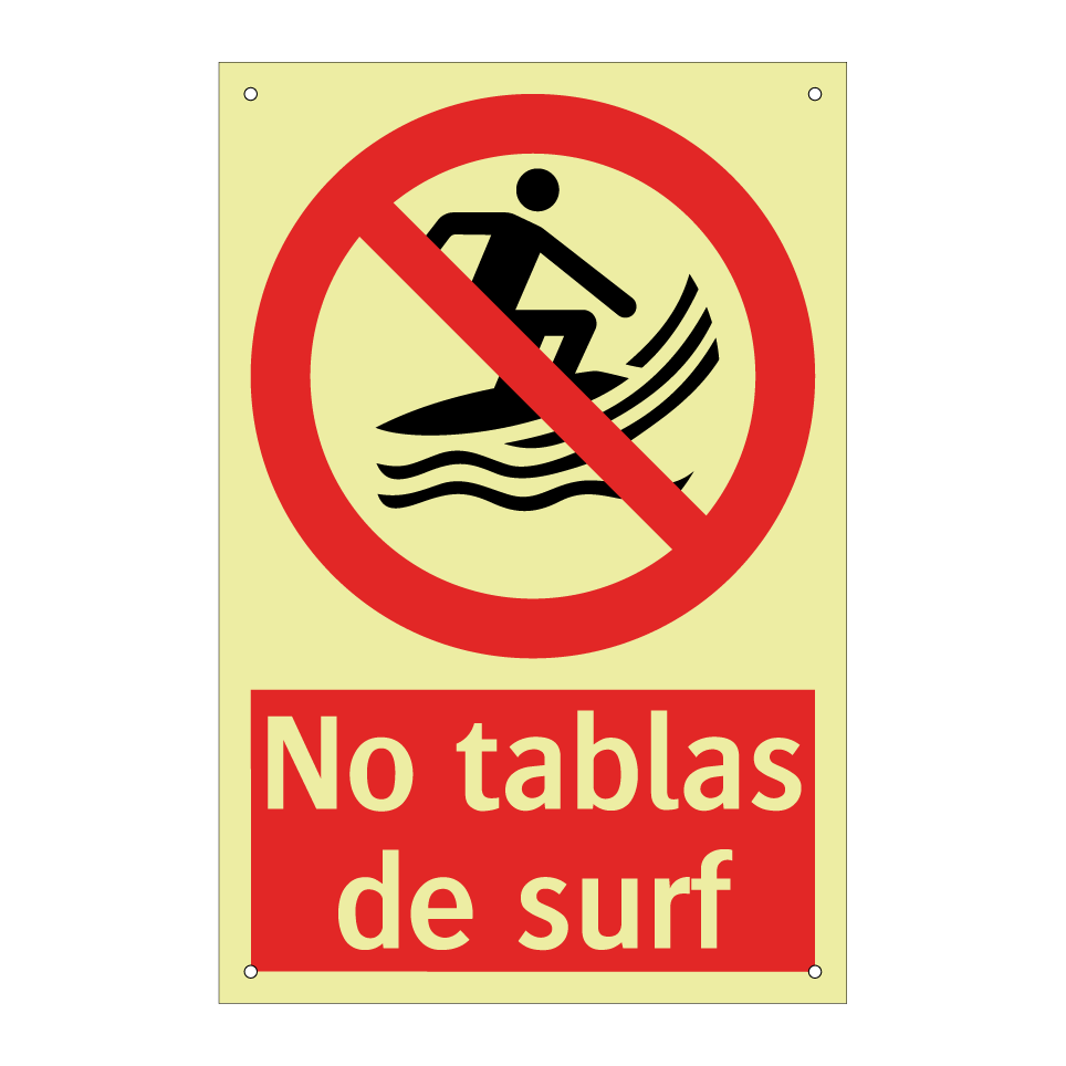 No tablas de surf