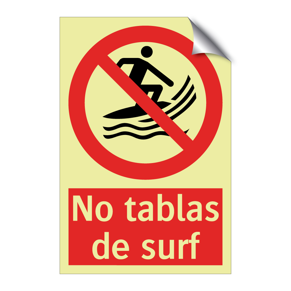 No tablas de surf