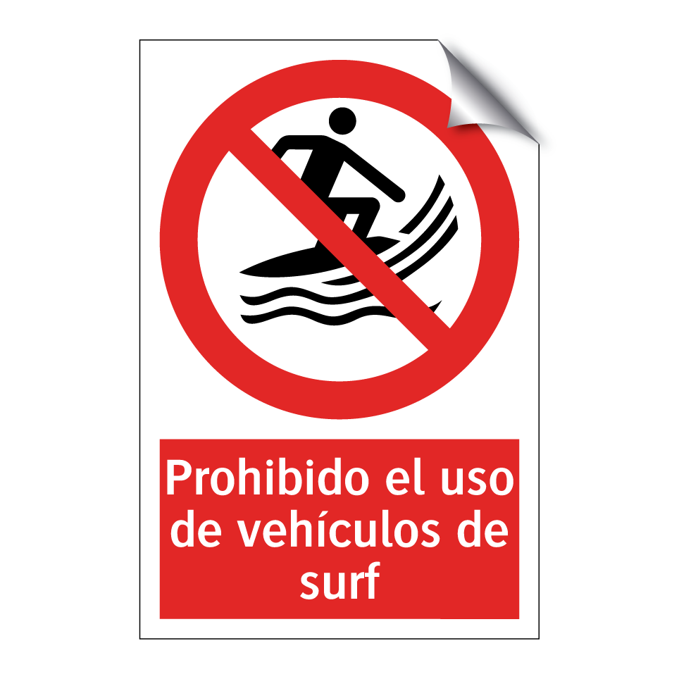 Prohibido el uso de vehículos de surf