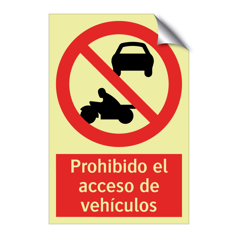 Prohibido el acceso de vehículos