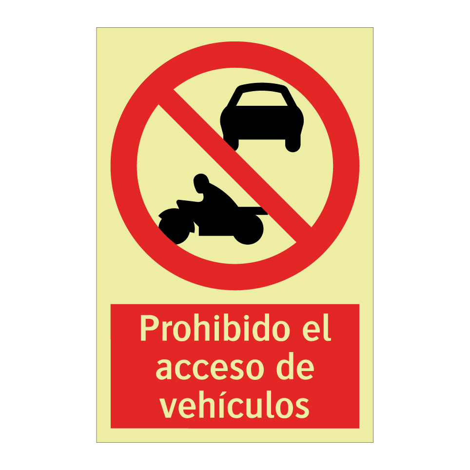 Prohibido el acceso de vehículos