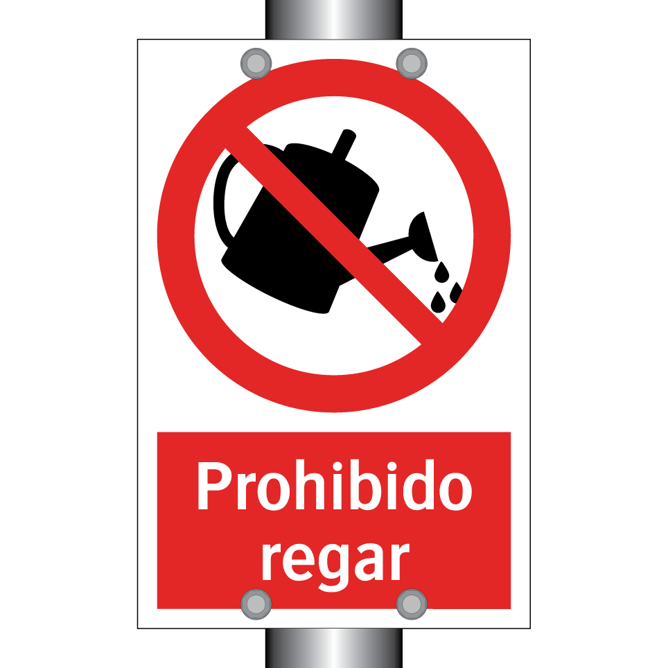 Prohibido regar