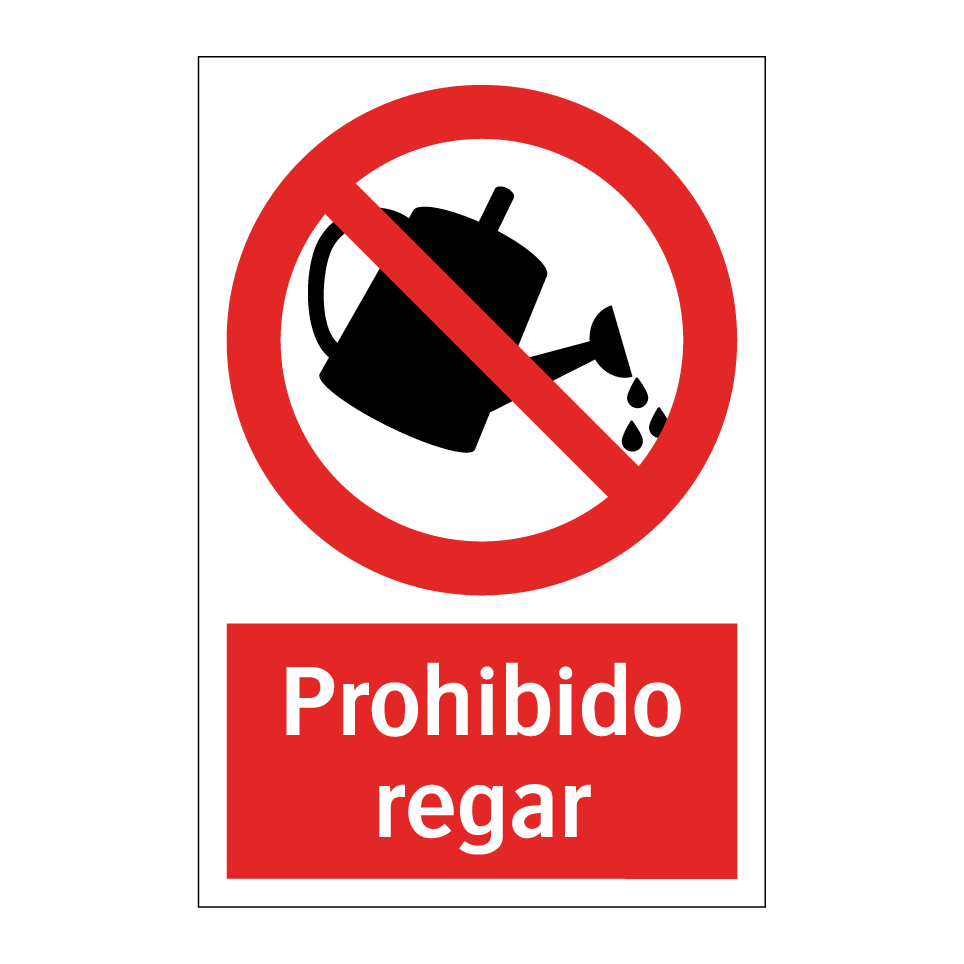 Prohibido regar