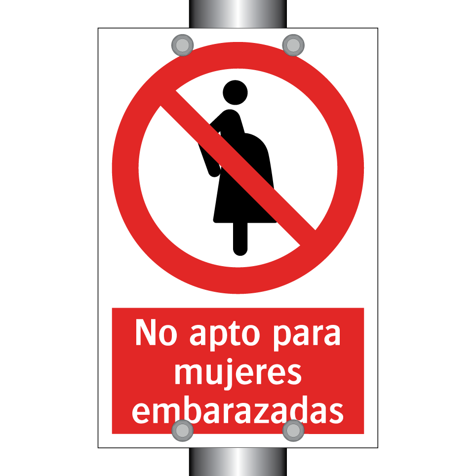 No apto para mujeres embarazadas