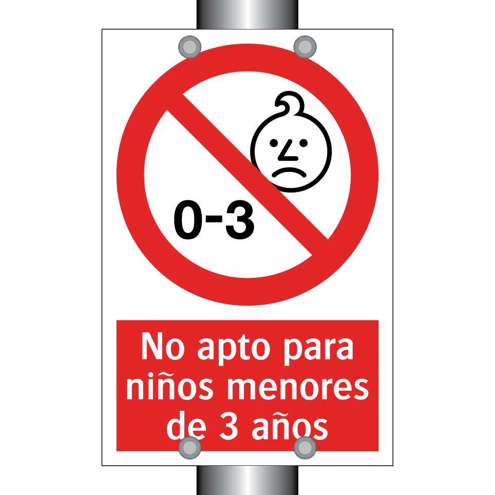 No apto para niños menores de 3 años