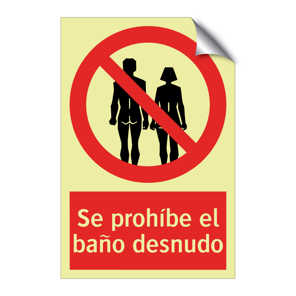 Se prohíbe el baño desnudo