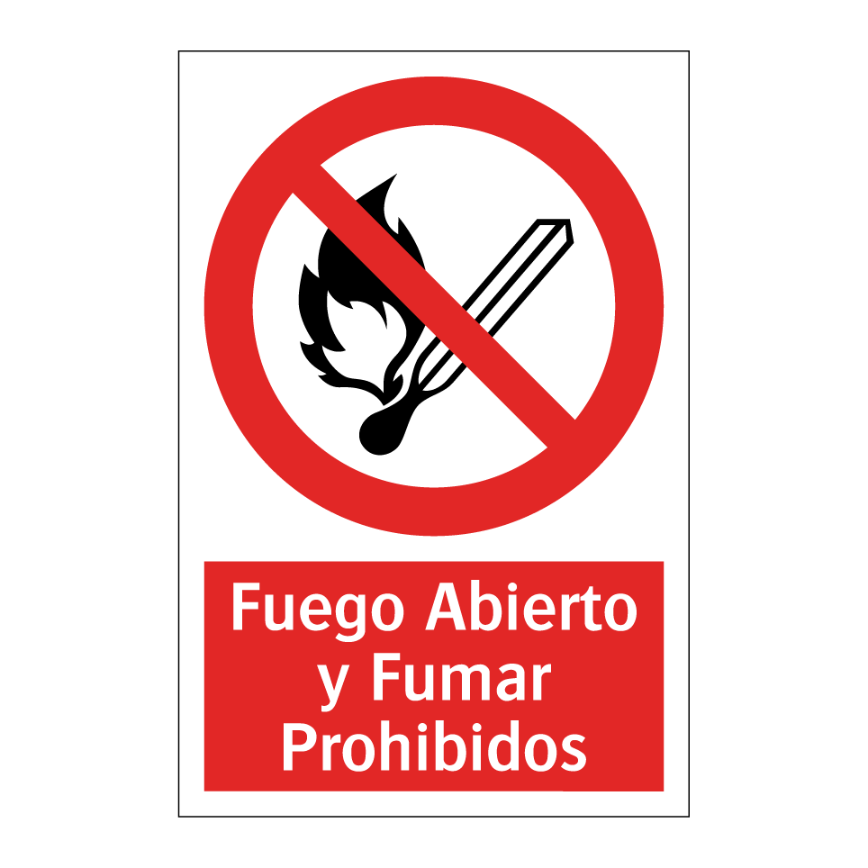 Fuego Abierto y Fumar Prohibidos