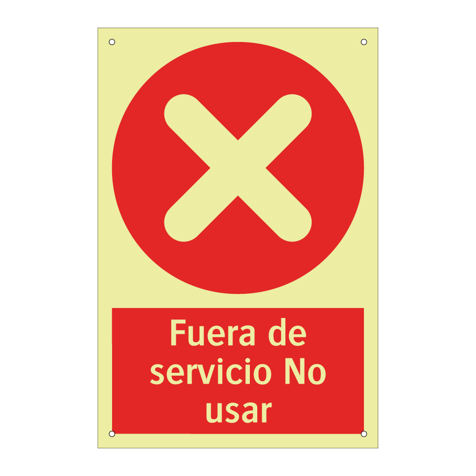 Fuera de servicio No usar