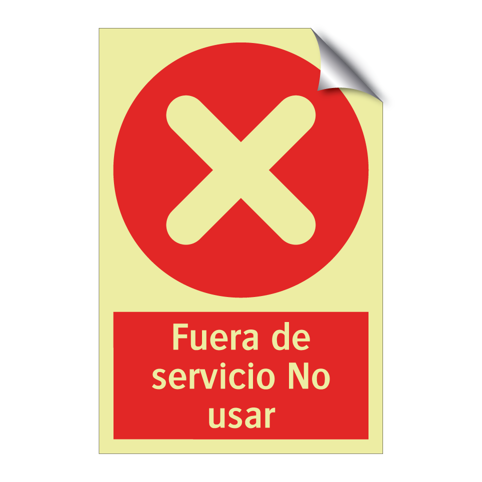 Fuera de servicio No usar