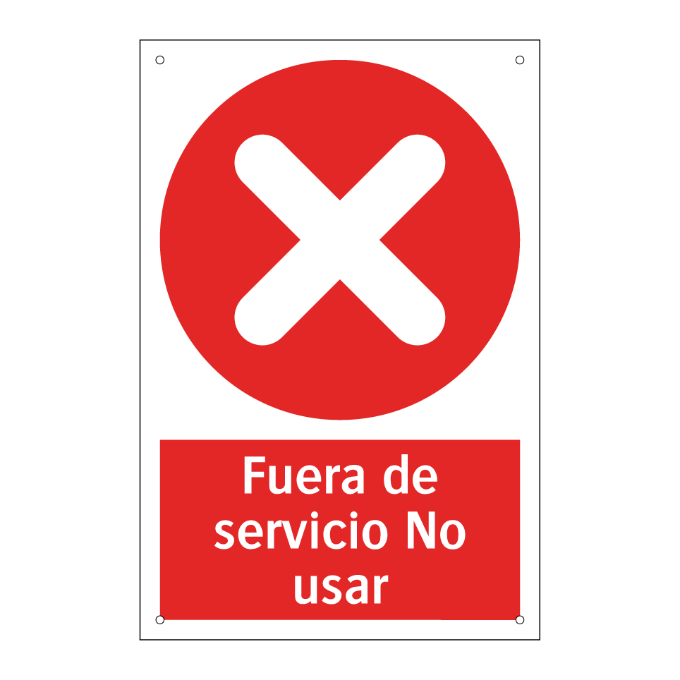 Fuera de servicio No usar