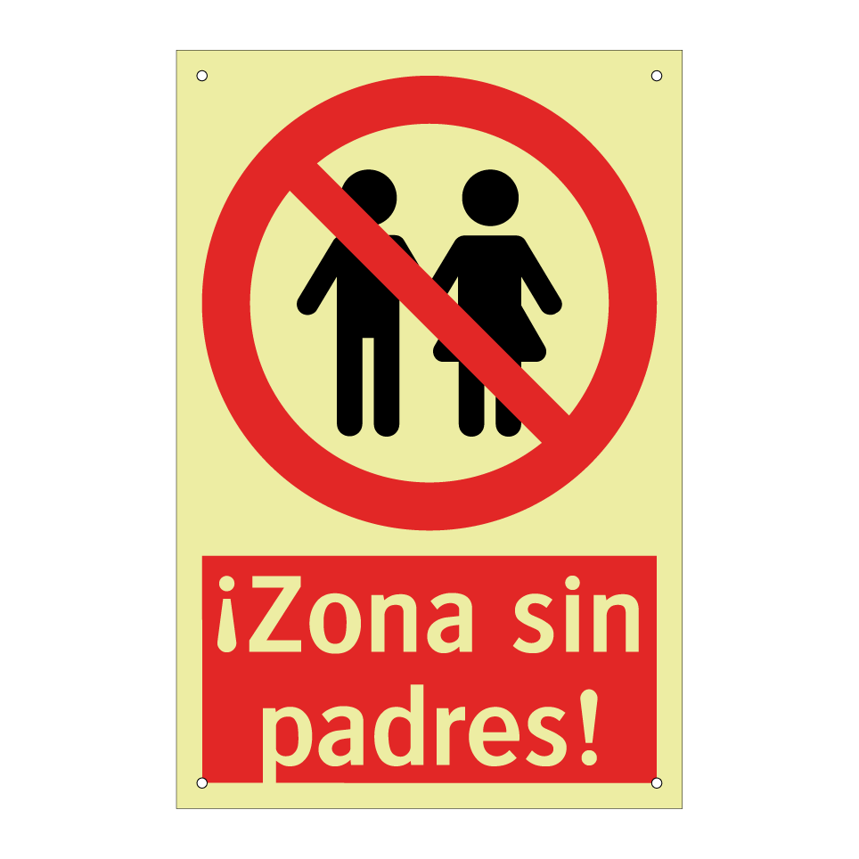 ¡Zona sin padres!