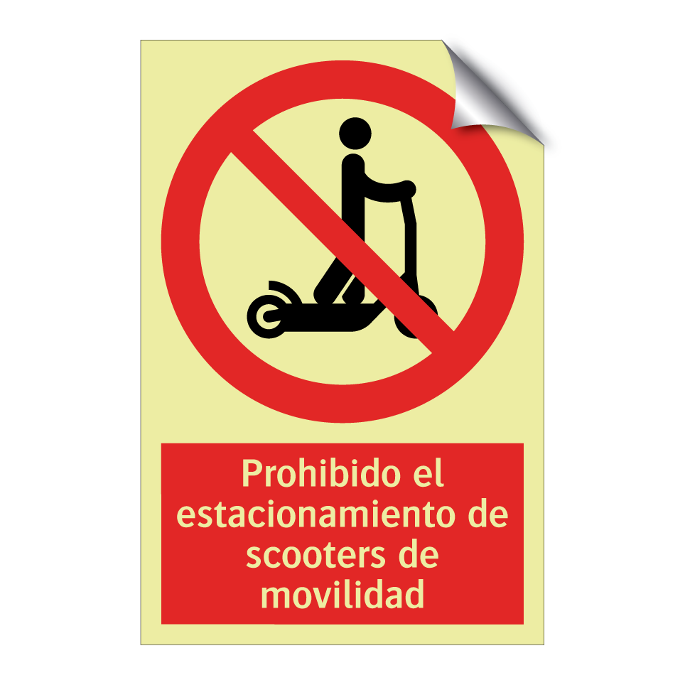 Prohibido el estacionamiento de scooters de movilidad