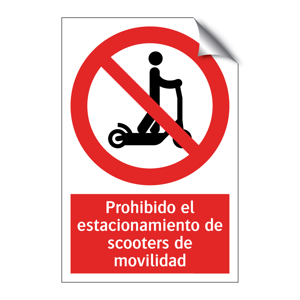 Prohibido el estacionamiento de scooters de movilidad