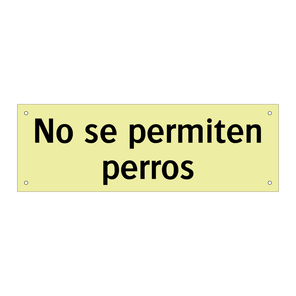 No se permiten perros