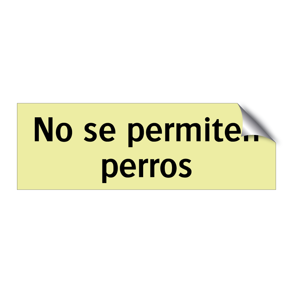 No se permiten perros