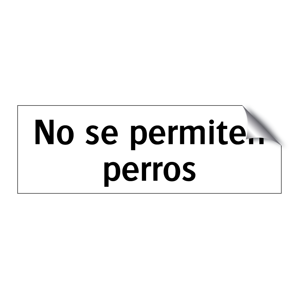 No se permiten perros