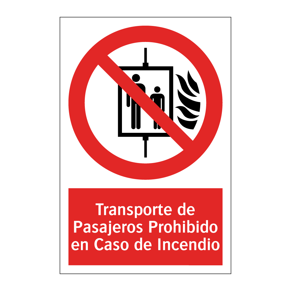 Transporte de Pasajeros Prohibido en Caso de Incendio