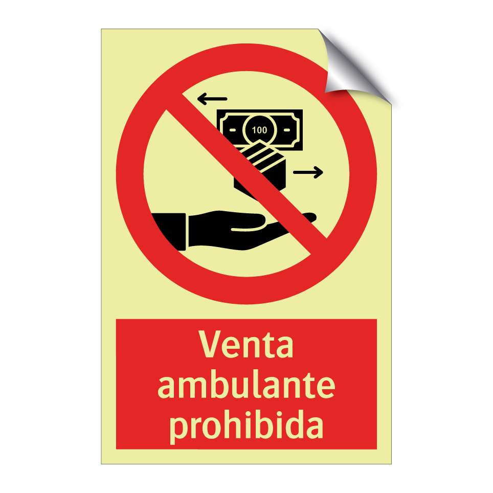 Venta ambulante prohibida