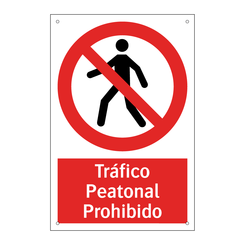 Tráfico Peatonal Prohibido