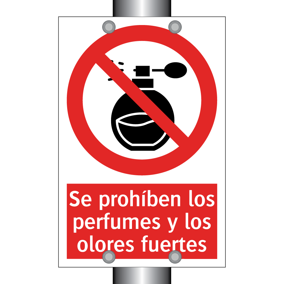 Se prohíben los perfumes y los olores fuertes