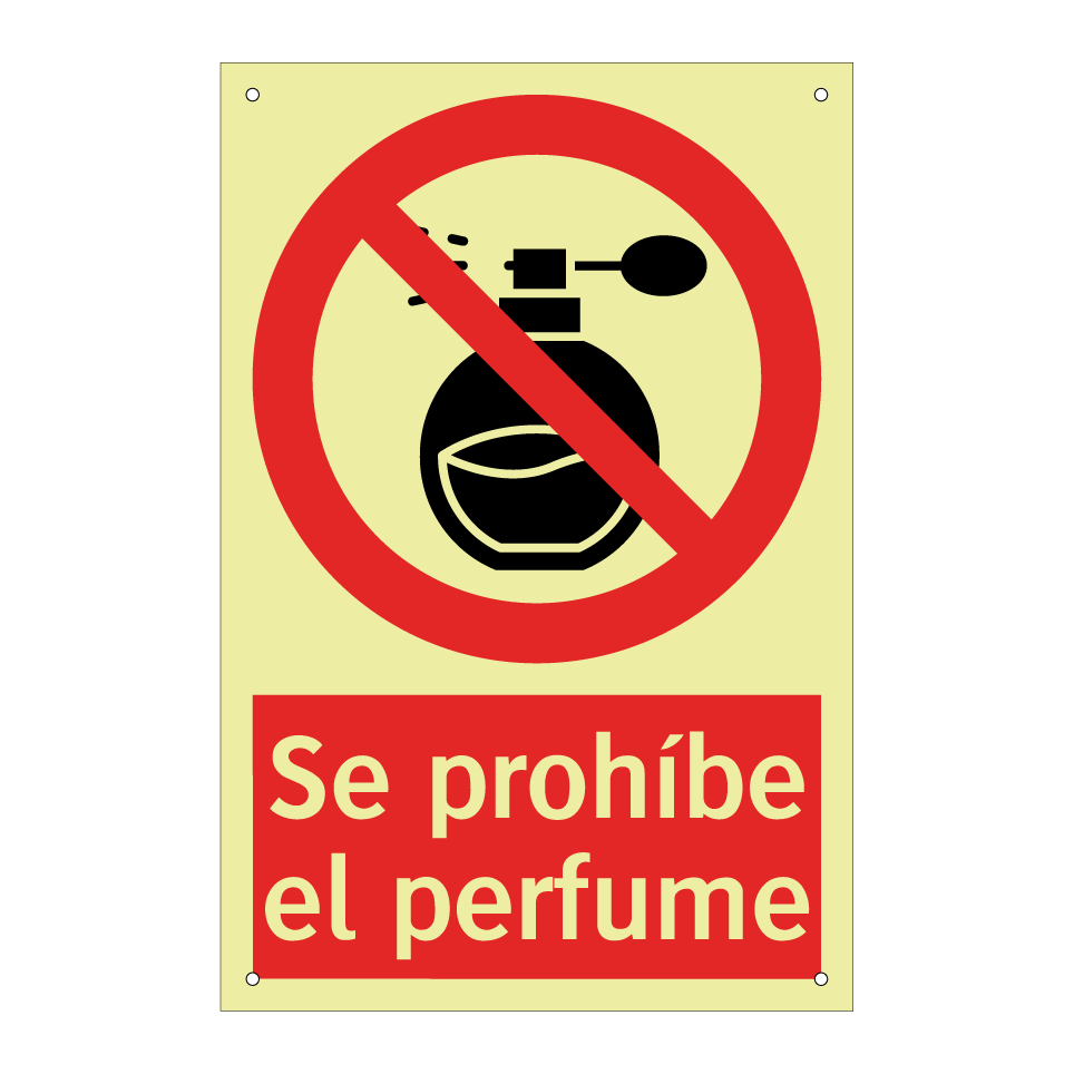 Se prohíbe el perfume